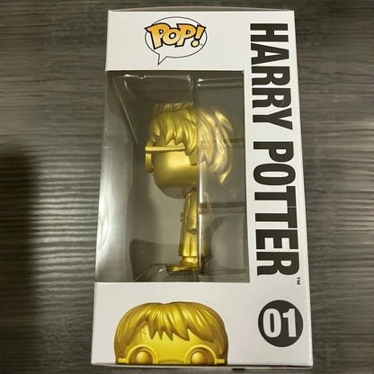 Rare Original Funko Pop! Harry Potter (Gold) #01 Collectible Vinyl Figure Toy Desktop Decoration Perfect Gift for Boys Girls
