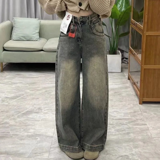 Womens Jeans Straight High Waist Slim Fit Stretch Denim Trousers Fashion Casual Comfortable Pants For Daily Wear Women's pants