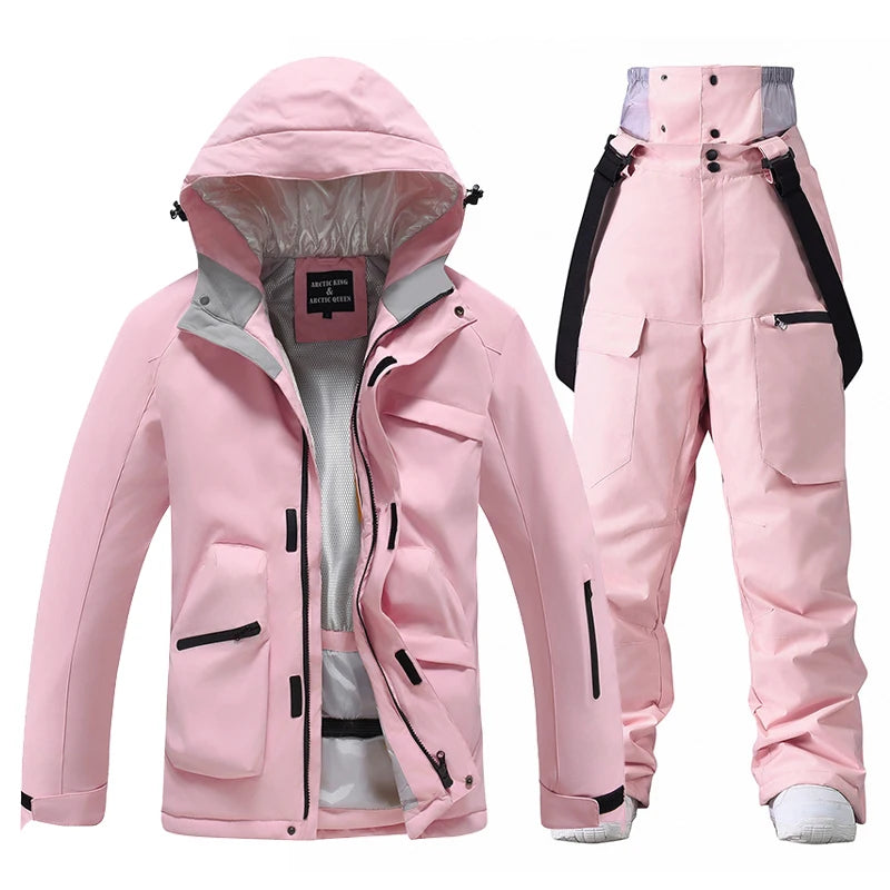 New, Men's and Women's Ski Suit Sets, Waterproof, Snow Costume, Ski Jacket and Pant Set, Outdoor Clothing, Snowboarding, Overall