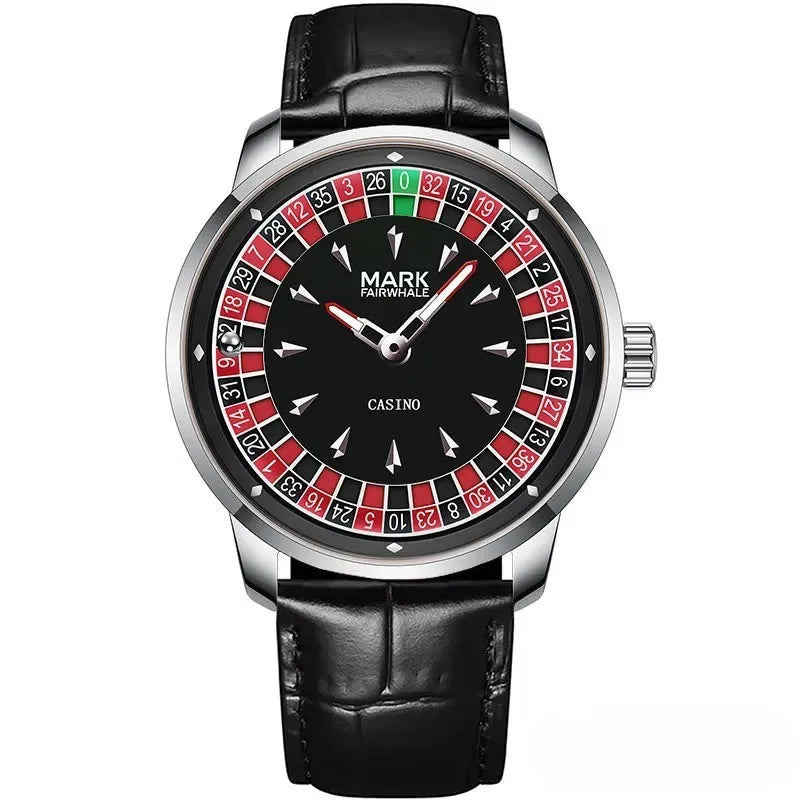 Mark Fairwhale Casual Leather Strap relógios masculino Quartz Fashion WristWatch Waterproof Fashion Watches for man reloj hombre