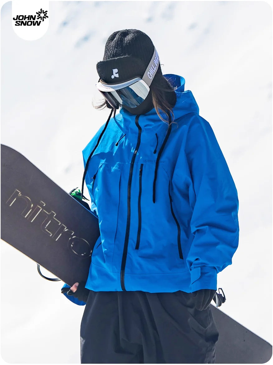John Snow 2025 Unisex American Style Snowboard Jacket Professional Waterproof Windproof Thermal Winter Ski Coat for Men & Women
