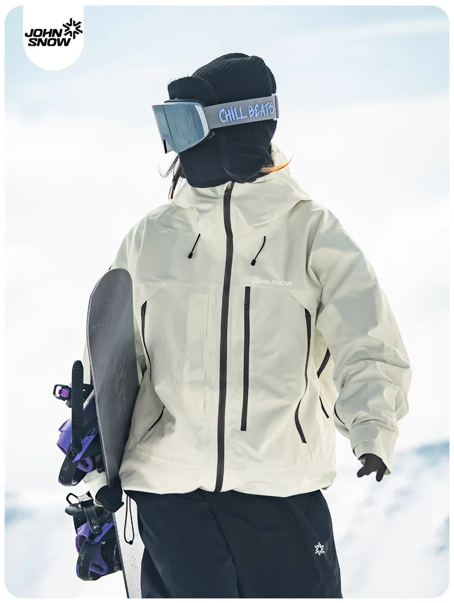John Snow 2025 Unisex American Style Snowboard Jacket Professional Waterproof Windproof Thermal Winter Ski Coat for Men & Women