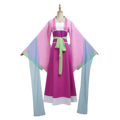 Maomao Cosplay Costume Wig Anime The Apothecary Diaries Pink Dress Halloween Party for Women