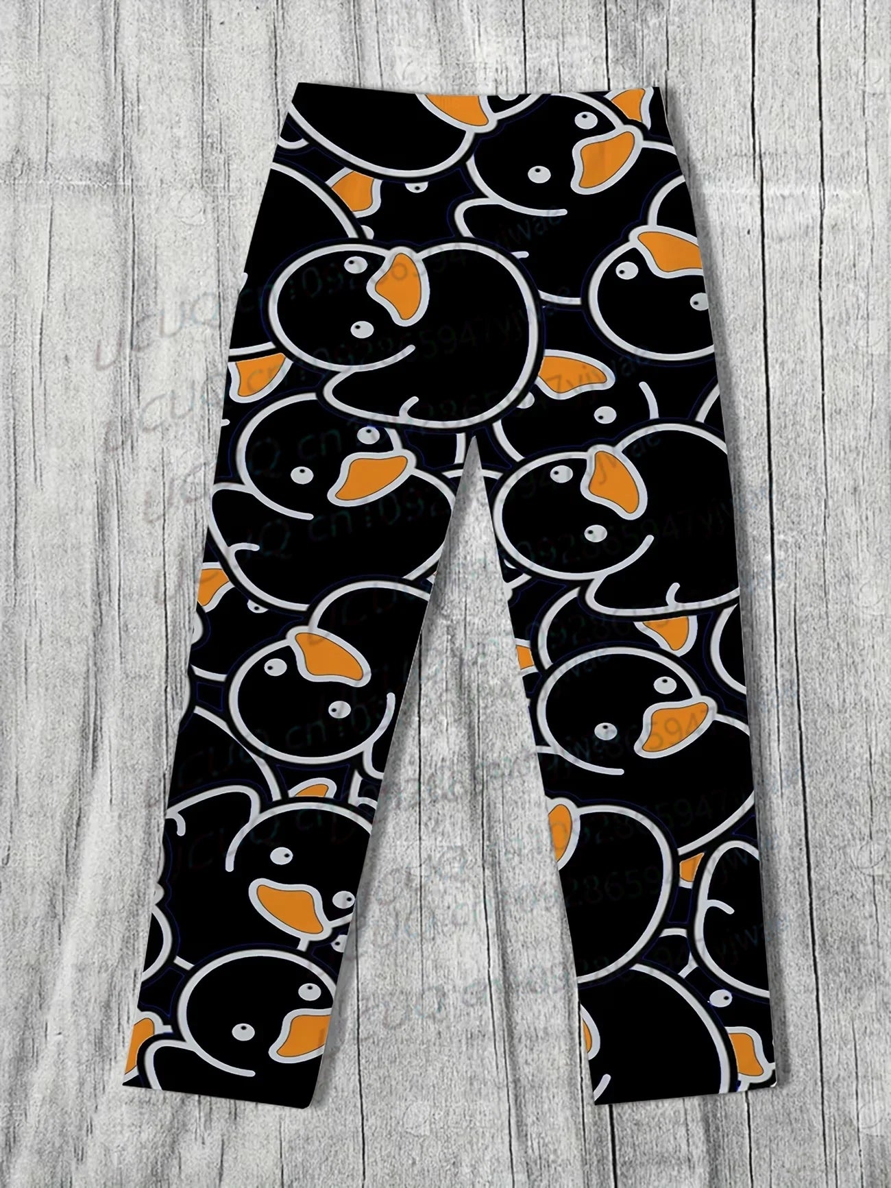 Autumn and Winter Men's Flannel Pajama Pants Pajama Pants Fleece Yellow Duck Print Pajama Women Sleep Pants