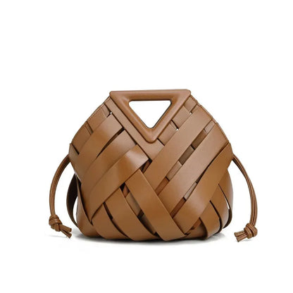 Trendy Vegan Leather Woven Tote Bag for Women Top Handle Purses and Handbags Fashionable Crossbody Shoulder Bag Tote Purses 2025