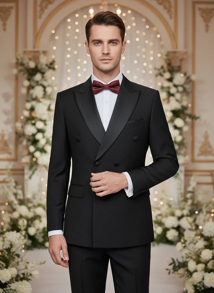 High Quality Wedding Groom Dress Men's Evening Gown Slim Fit Leisure Suit Blazers Elegant Man Suit