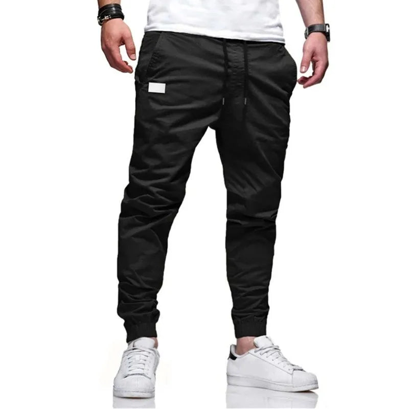Men's Casual Sports Pants, Male Sweatpants, Jogger Cargo Harem, Pencil Trousers, Multi-pocket Sweatwear, New