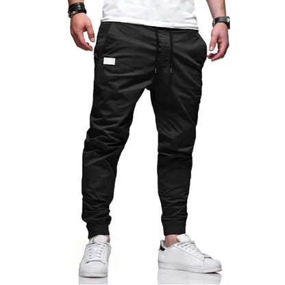 Men's Casual Sports Pants, Male Sweatpants, Jogger Cargo Harem, Pencil Trousers, Multi-pocket Sweatwear, New