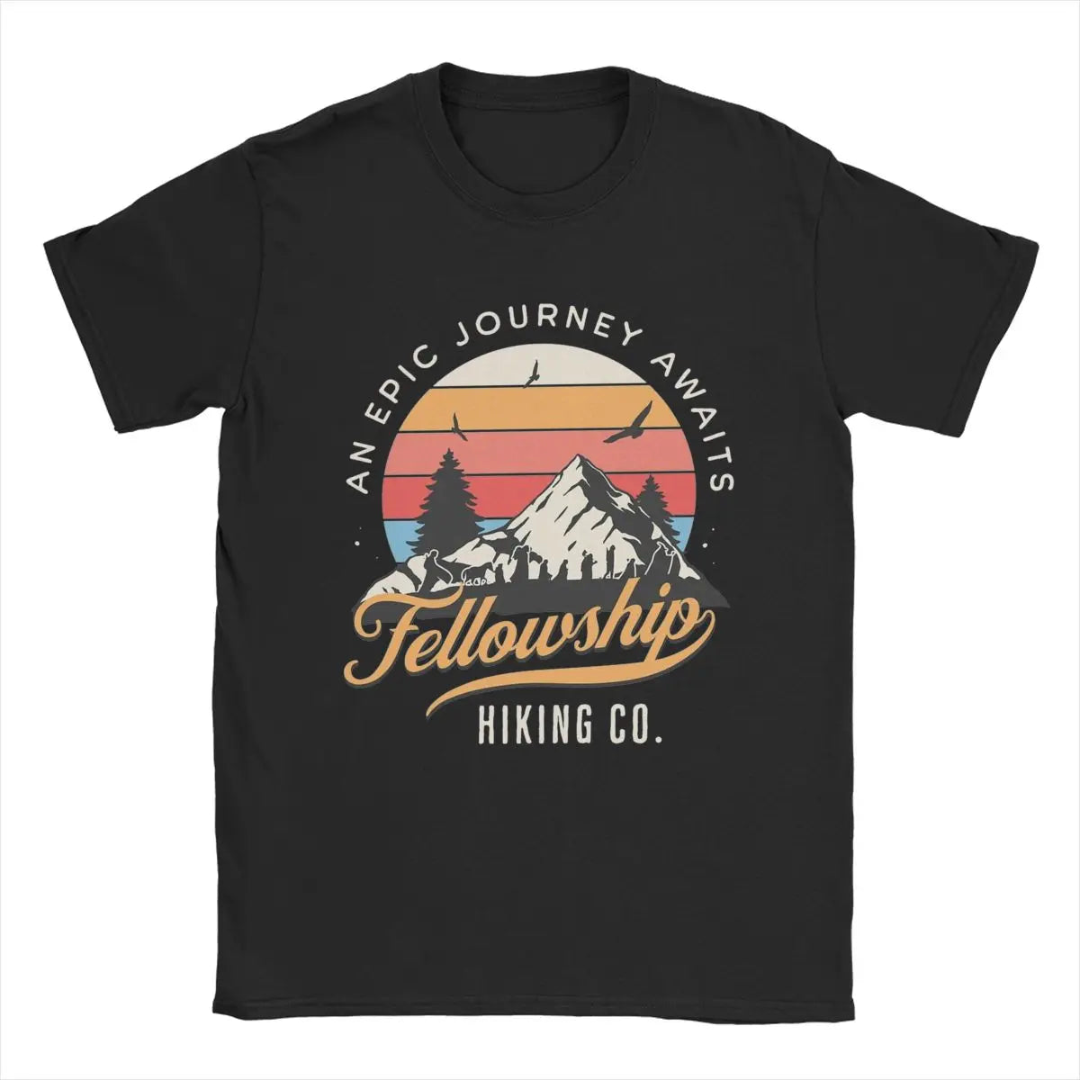 2026 Summer New Lord of The Ring Men's T-shirt High Quality Fashion Casual Circle Collar Print Men's and Women's T-shirt