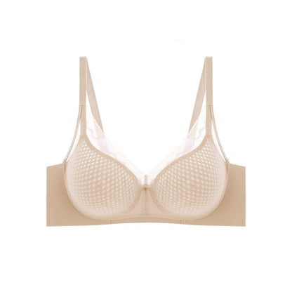 Big Chest Appears Small Bra for Women Lightweight Breathable Seamless Soft Support Breast Collection Anti Sagging Bra OWD6105