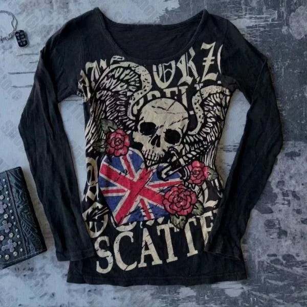 Crop Top Women Graphic Tees Y2k Kitty Female Clothing Grunge Clothes Y2k Tops Gothic 90s Clothes Vintage Women's Cropped Kawaii