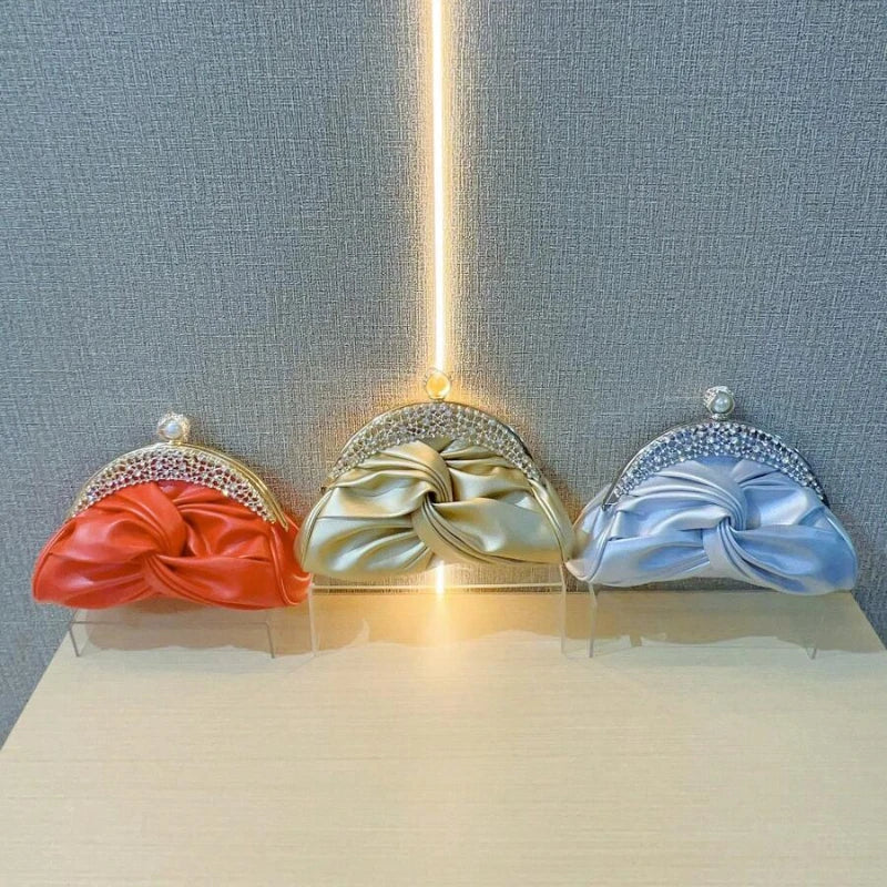 New Clutch Rhinestone Evening Women Bags Chain Slanting Bag