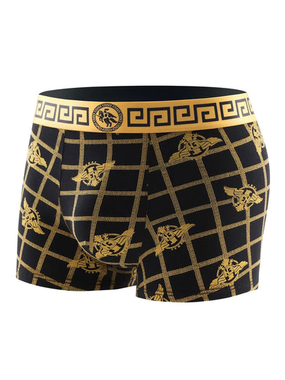 4 Pieces Men's Underwear Soft Comfortable Health Men's Boxer Shorts Fashionable All Seasons High-End Classic Men's Briefs
