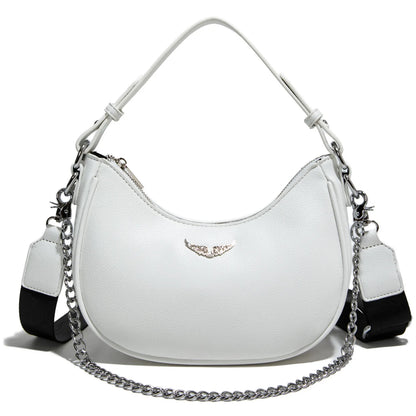 Minimally portable crescent bag for women 2026 new shoulder bag with niche design for commuting crossbody bag
