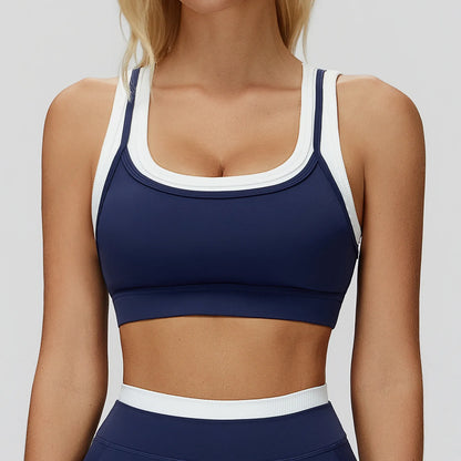 Woman Sport Bra Top Breathable Brassieres Removable Pad Sports Bras Running Gym Clothing Sports Underwear For Women Yoga Bra