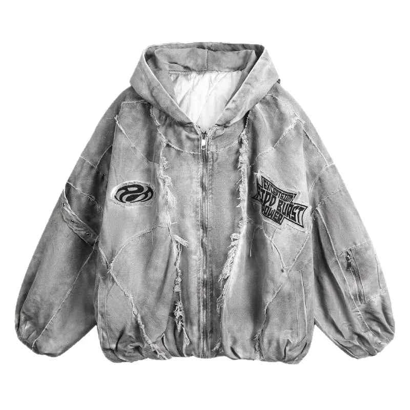 Autumn Winter New Men's Tide Original Design Techwear High Street Fashion Trend Vintage Jacket Chic Casual Coats Ins
