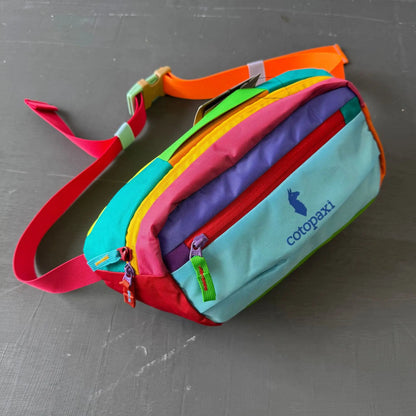 Color Block Spliced Nylon Fanny Pack Adjustable Strap Lightweight Crossbody Waist Bag Outdoor Hiking Travel Portable Chest Bag Multi Color Sling Belt Bag