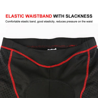 X-TIGER Men's Cycling Underwear with 5D Gel Pad Breathable Mesh MTB Bike Shorts Anti-Slip Quick Dry Bicycle Liner Shorts for Road Mountain Cycling