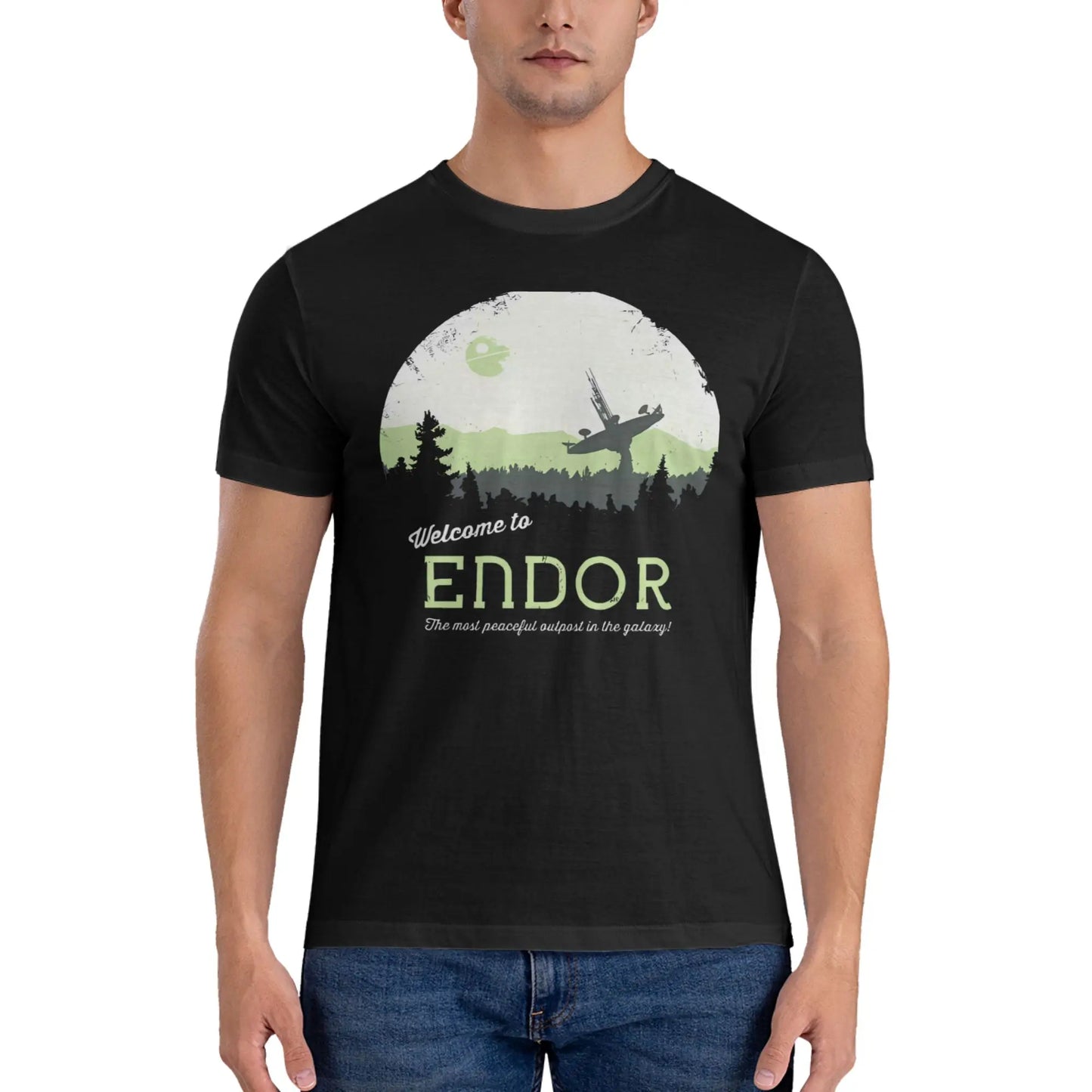 In Stock Welcome to Endor Stars War Unisex Comfortable T-shirt