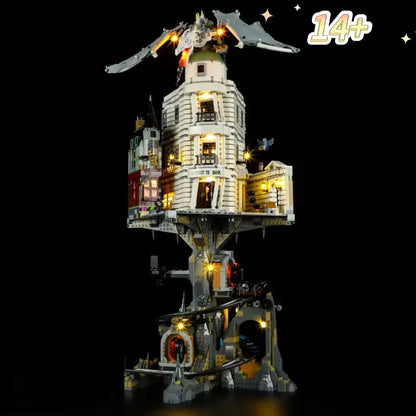 Home Decor 4803PCS Gringotts Wizarding Bank Warner Bros Compatible with Building Blocks Model Bricks