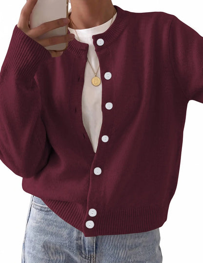Cardigan Sweaters for Women Open Front Knitted Sweater Business lightweight Casual Fall Outfits