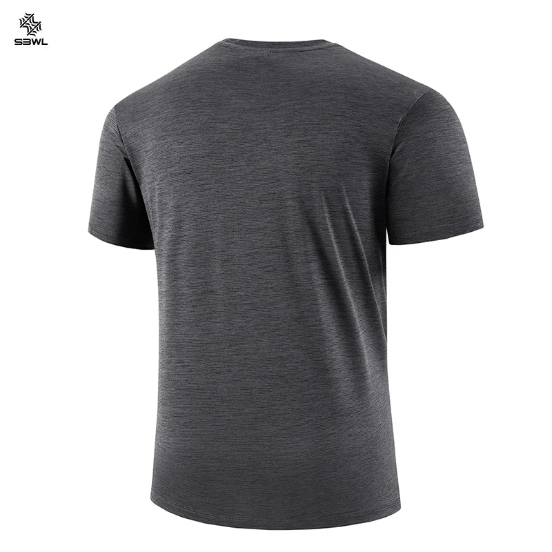 SBWL 2025 new summer high-quality outdoor sports and indoor fitness quick-drying T-shirt, fashion and casual short-sleeved Tops