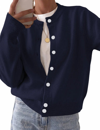 Cardigan Sweaters for Women Open Front Knitted Sweater Business lightweight Casual Fall Outfits