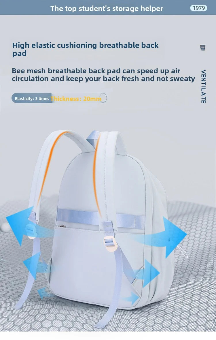 2026 Female Fashion High-Capacity Waterproof College Backpack Trendy Women