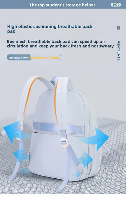 2026 Female Fashion High-Capacity Waterproof College Backpack Trendy Women