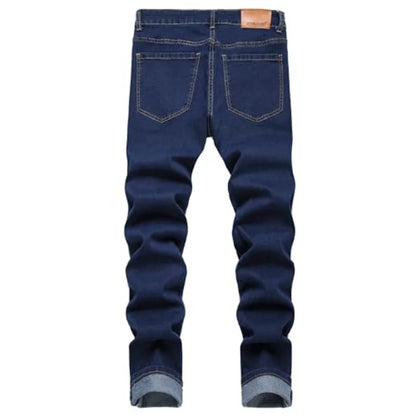 Men's Slim Fit Stretch Jeans Ripped Skinny Jeans for Men, Fashion Distressed Straight Comfort Flex Waist Pants
