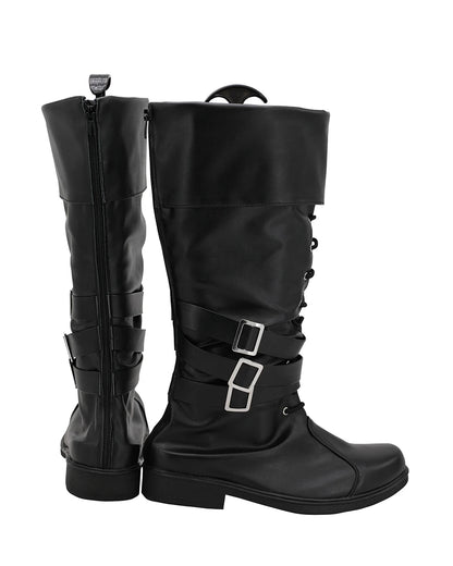 Fantastic Beasts The Crimes of Grindelwald Gellert Grindelwald Cosplay Boots Black Leather Shoes Custom Made Halloween Props