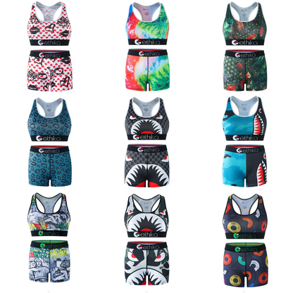 Women's Anti-Static Polyester Underwear Set - High Elastic Quick-Dry 1pc S-XXXL Seamless Yoga & Sleep Comfort 1 Pack Wholesale