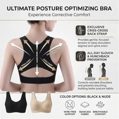 Front Cross Seamless Wireless Full Coverage Support Bra Posture Corrector Soft Gather Shape Woman Underwear Sport Sexy Lingerie