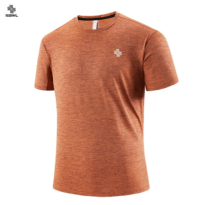 SBWL 2025 new summer high-quality outdoor sports and indoor fitness quick-drying T-shirt, fashion and casual short-sleeved Tops