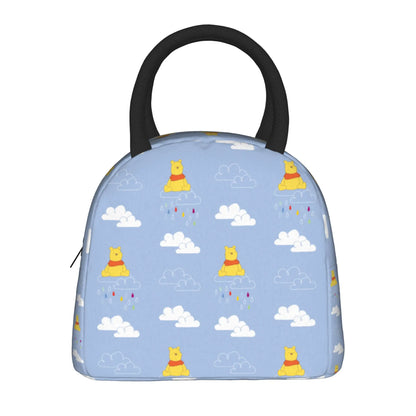 Anthropomorphic Teddy Bear Happy Insulated Lunch Bags Large Winnie The Pooh Reusable Thermal Bag Lunch Box Tote Work  Outdoor