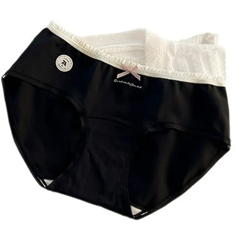 New Style Ladies' Underwear 100% Cotton Teenage Student Briefs Full-Cotton Extended-Crotch Mid-Rise Briefs Triangle Panties