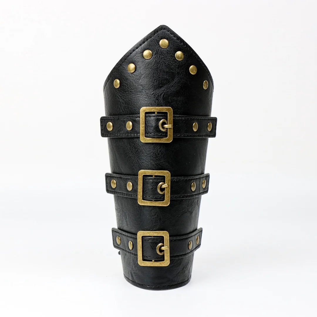 Renaissance Leather Belt Pouch Purse Viking Medieval Leather Bracers for Halloween Retro Medieval Festival Costume Cosplay