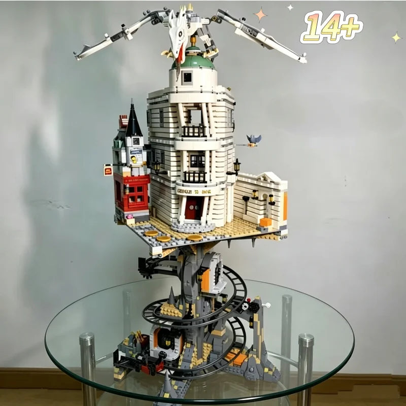 Home Decor 4803PCS Gringotts Wizarding Bank Warner Bros Compatible with Building Blocks Model Bricks