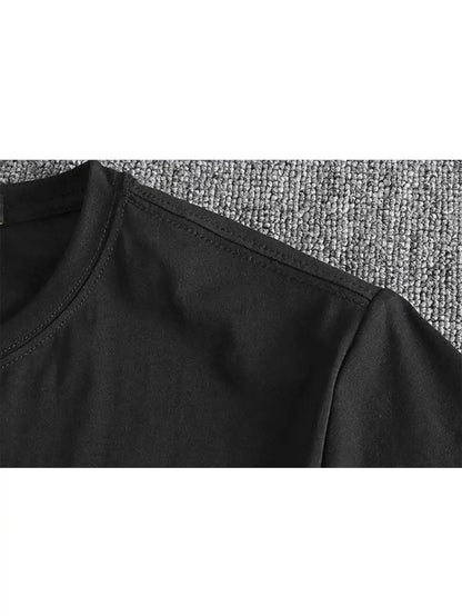 Men's T Shirts 2026 Summer 100% Cotton Short Sleeve Vintage Hip-Hop Graphic Basic Couple Tee Casual Y2k Tops Breathable Men Clothing