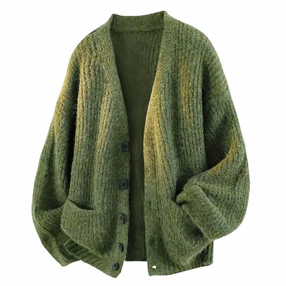 Men's Autumn and Winter Outdoor Comfortable Windproof Warm Cardigan Sweater Fashion Trend Versatile Knitted Warm Casual Jacket