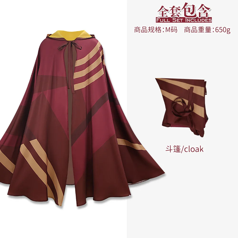 Magic Wizard Cloak Robe Halloween Cosplay Stage Performance Costume