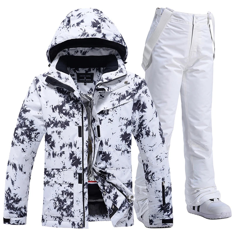 Fashion, Waterproof Snow Suit Sets for Women, Snowboarding Clothing, Ski Costumes, Winter Wear, Jacket Strap Pant for Girl's