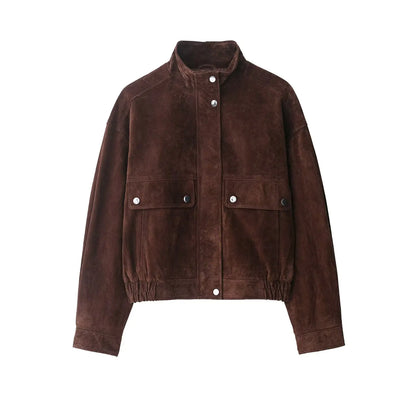Women's Autumn Jackets 2025 New Fashion Big Pocket Elegant Women's Slim Warm Jackets Autumn Street Chic Young Student Coats