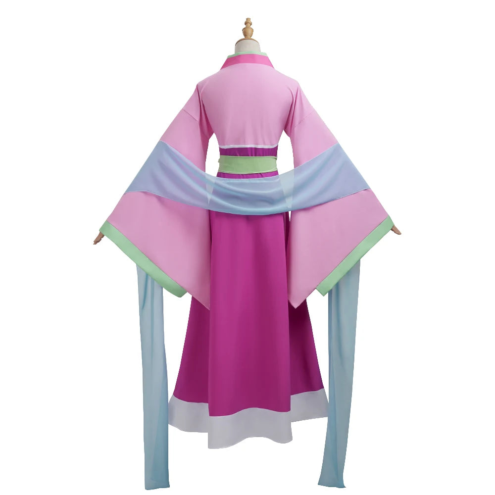 Maomao Cosplay Costume Wig Anime The Apothecary Diaries Pink Dress Halloween Party for Women
