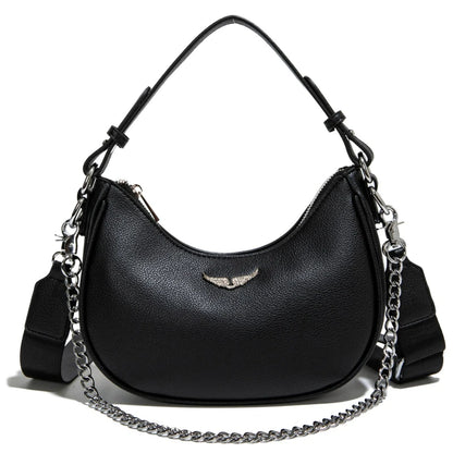 Minimally portable crescent bag for women 2026 new shoulder bag with niche design for commuting crossbody bag