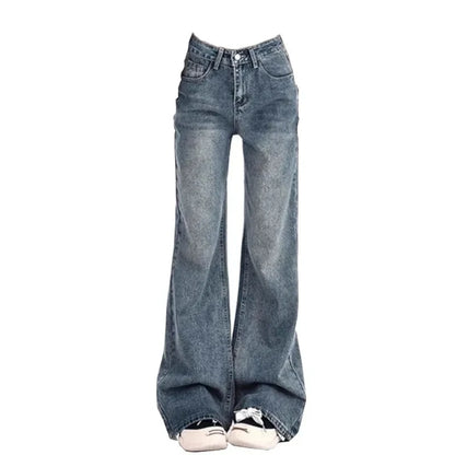 Ladies Jeans Flare Trousers Leisure Slimming Vintage Inspired Autumn  High Waist Bell  Women's pants Flared jeans jeans y2k