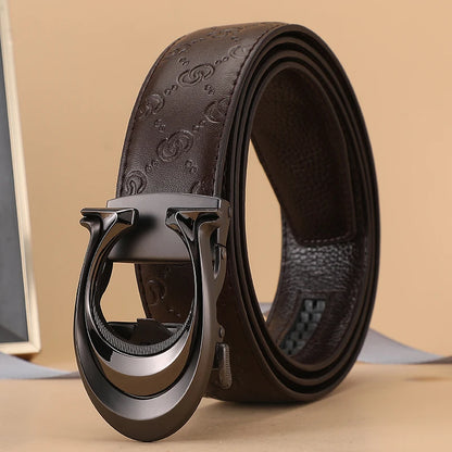 High Quality 34mm Designers Business Mens belt Luxury Brand Famous Male brand Belt Buckle Canvas Leather Belt for Women ieans