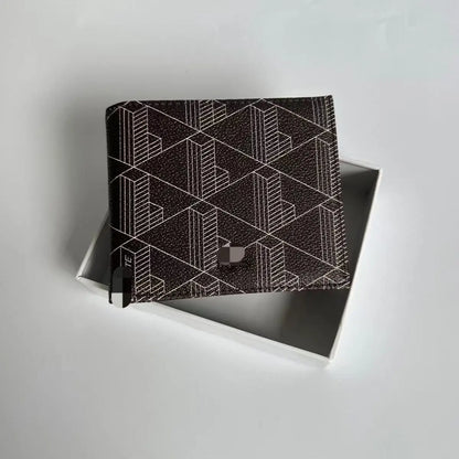 2026 New Fashion Printed Series Double Fold Wallet Premium Mini Wallet for Men and Women