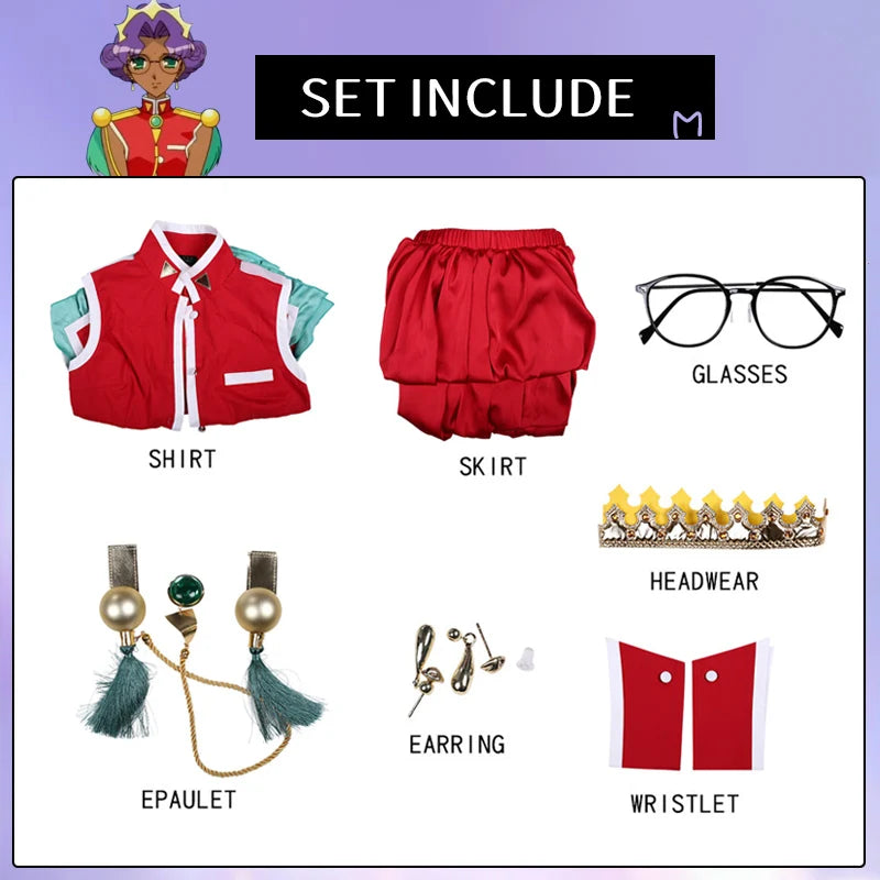 Revolutionary Utena‌ Tenjo Utena Cosplay Costume Full Set Carnival Uniform Halloween Party Masquerade Women Game