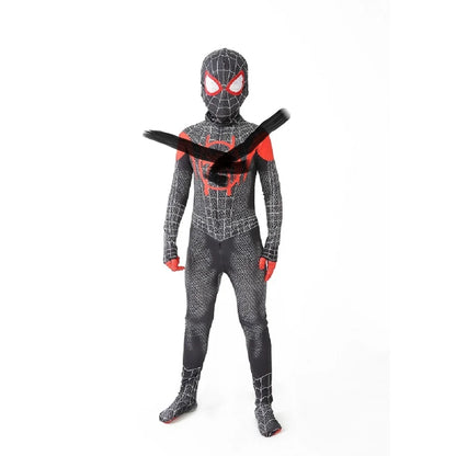 Spider-Gwen Official Adult Zentai Halloween Costume - Hooded Spandex Jumpsuit with Pull On Spandex Mask